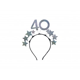 Diadeem met Sterren 40 Zilver