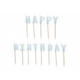 13 Velas Happy Birthday 2,5 cm