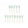 13 Velas Happy Birthday 2,5 cm