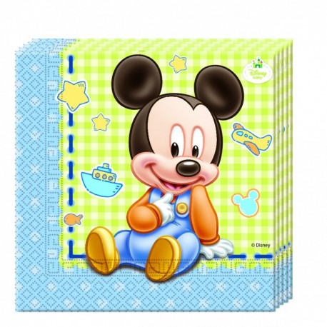 Baby Mickey Mouse & Donald Duck Servetten 20 stuks 33 cm kopen