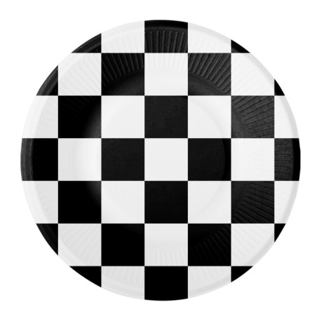 geruite zwart-wit bordjes online bestellen