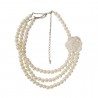 Collar de Perlas con Flor