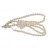 Collar de Perlas con Flor