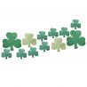 12 Mini Recortables Glitter Shamrocks