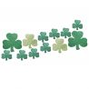 12 Mini Recortables Glitter Shamrocks