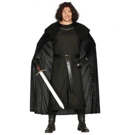 Disfraz de Vigilante Medieval Hombre con Túnica Negra