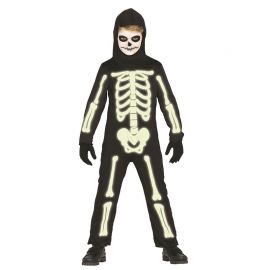 Disfraz de Esqueleto Infantil Mono Luminoso