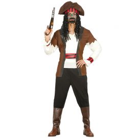 Disfraz de Pirata Siete Mares para Hombre con Cinta de Cabeza