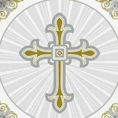 Gouden en Zilveren kruis voor Heilige Communie
