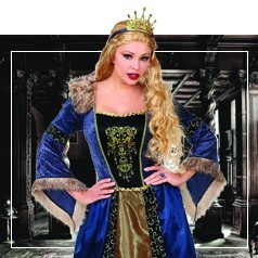 Middeleeuwse Koningin Kostuums