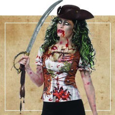 Zombie Piraat Kostuums