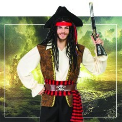Pirates of the Carribean Kostuums Mannen