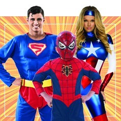 Superhelden Kostuums Familie