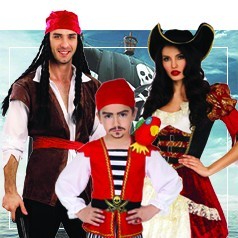 Piraten Kostuums Familie