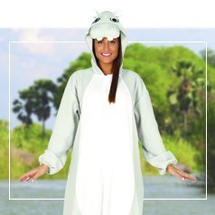 Nijlpaard Pyjama Kostuum