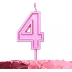 Roze Verjaardagskaarsen