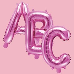 Roze Letter Ballonnen