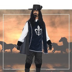 Man Kostuum Musketeer